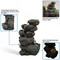Rocky Falls Indoor Tabletop Water Fountain with LED Light - 10 in